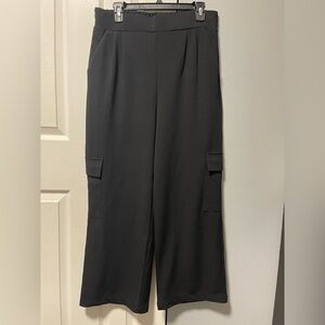 Sophisticated Black Wide Leg Women's Pants